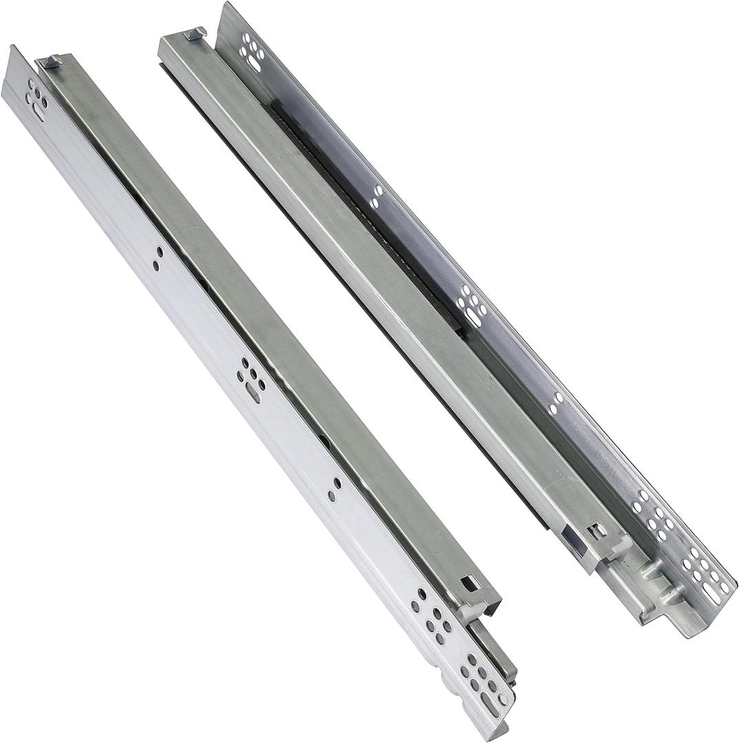 Pair of DTC 21" (533.5mm) Undermount Drawer Slides for 5/8(16mm) Thick Drawer Boxes, Silent Undermount Drawer Glides, Full Extension, Soft-Close