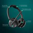 EPOS Impact 1061T ANC - Premium Open Office Headset with Hybrid Adaptive ANC, EPOS AI Microphone Technology, and Multipoint Connectivity