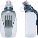 HECHZSO Water Bottle for Running No Bounce Water Bottle with Clip and Cover Cap,BPA-Free Plastic, 8.8oz (250ml) for Running/Marathon/Walking/Hiking/Cycling/Trail/Skiing (2 Pack)