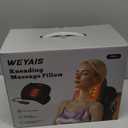 Weyais Neck Massager Pillow, Neck and Shoulder Relaxer with Heat, 3 Modes and Strengths, Neck Massager for Pain Relief Deep Tissue, Remote Control, Gift for Women Men Parents Christmas,Black