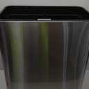 EKO Mirage-X 47 Liter / 12.4 Gallon Touchless Rectangular Motion Sensor Trash Can with Removable Liner, Brushed Stainless Steel Finish (47 Liter with Liner)