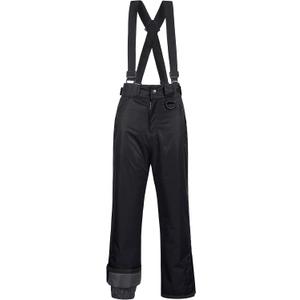 CREATMO US Women's Snow Pants Ski Bibs Waterproof Insulated Winter Snowboard (2X-Large, Black)