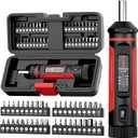 VANPO Torque Screwdriver, 15-75In-lb Torque Screw Driver Wrench Driver Set, 1/4'' Drive Inch Pounds Torque Wrench Screwdriver with 40 S2 Bits for Maintenance, Tools, DIY, Bike Repairing and Mounting