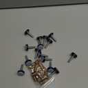 Furniture Leveler PTFE(Teflon) Bottom(20mm Base),Threaded Shank(1/4-20) Adjust Pads,Table/Chair/Cabinet/Sofa Medium Adjustable Legs Leveling,Nuts Installation and Floor Protection(16Pack)