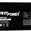 ExpertPower EXP1233-3.3Ah 12V Battery Sealed Lead Acid, APC Battery Backup Replacement for Back-UPS ES 350, BE350E, BE350C, BE350R, BE350U, 12 Volt Rechargeable UPS Batteries