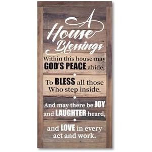 A House Blessing Decor Sign, Rustic Bless This Home Wall Décor, Bless This Home, God Bless Sign, God Bless This Home, Christian Décor, Christian Home Decor, Housewarming Gift, Christian Gift, Pack 5