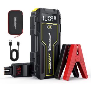 6000A Car Jump Starter, VoltSurge Battery Jumper Starter Portable (Up to 10L Diesel or All Gas), Jump Box for Car Battery Charger Jump Starter with 12V LED Lamp & Large LCD Screen