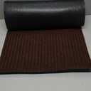 Nuanchu 1 Roll Large Semi Finished Outdoor Mat 16 x 79 Inch Narrow Door Mat Non Slip Boot Rugs Waterproof Carpet Roll for Bathroom Entryway Indoor Outdoor (Coffee)