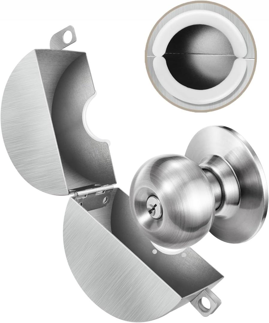Door Knobs Lock Out Device, Doors Knob Cover, Temporary Lock Childproof Baby Proof, Kids Safety Spigot Lock Protection Doorknob Outdoor Protective Cover, Water Faucet Valve Hose Bib Without Padlock