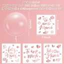 CNhoqc Mothers Day Bobo Balloons - 20Pcs Feliz Dia Mam Transparent Bobo Balloons 16Pcs Rose Gold Sticker Decals Set Moms Birthday Anniversary Home Party Decorations Supplies Bridal Shower Wedding