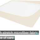 Box Spring Cover King/Cal King Size - Jersey Knit & Stretchy Wrap Around 4 Sides Bed Skirt for Hotel & Home, Beige