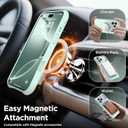 for iPhone 17 Pro Case, Compatible with MagSafe, Screen Protector +[Integrated Silicone Camera Control Button], Shockproof Protective Magnetic Case for iPhone 17 Pro 6.3", Mint Green