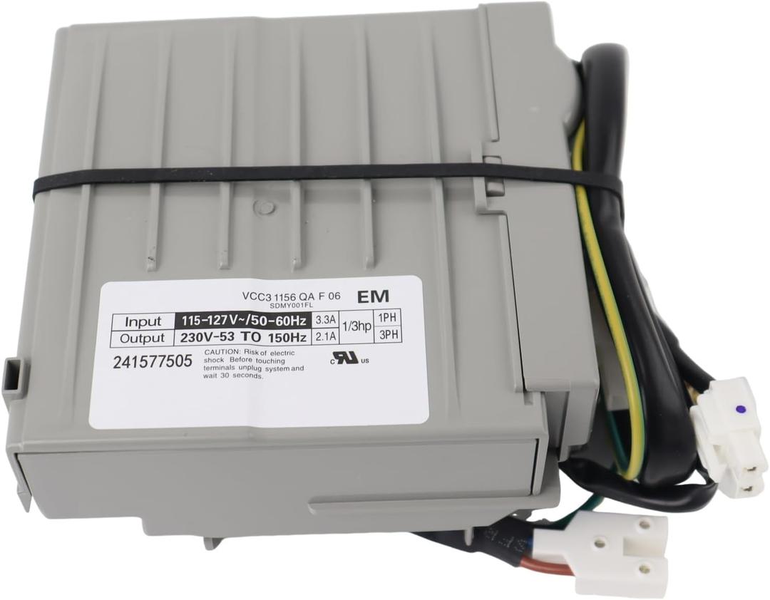 Refrigerator Inverter Control Board Replaces for 241577505, 519306005, 7241577505, 1512577, AP4393275, PS2361242, EAP2361242, Compatible with Frigidaire Electrolux Kenmore Crosley, VCC3 1156 QA F 06
