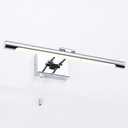 Bar LED Modern Bathroom Vanity Light 5W - Bathroom Lighting Fixture Over Mirror Lamp Chrome Finished Wall Sconces Make Up Vanity Light Fixtures with Pull Chain Switch On/Off, 13.77" 6000K