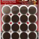 Felt Furniture Pads X-PROTECTOR - 48 Premium Floor Protector Chair Felts for Feet Wood Floors Best Hardwood Protect Your Hard Floors! (Brown) (48 PCS 1" Brown, Round)