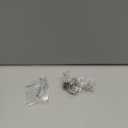 Ravinte Crystal Knobs for Dresser Drawers & Glass Cabinets - Diamond Shaped, 30 mm with Black Base