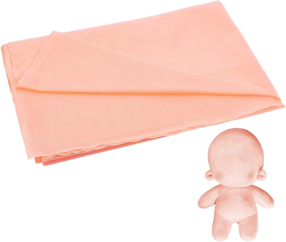 PH PandaHall Peach Skin Doll Making Fabric, 59x39inch Soft Plush Polyester, Solid Pattern, Ideal for Doll Skin, Puppet, Amigurumi, DIY Craft