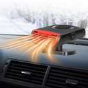 Car Heater, 12V 150W Auto Heater Car Portable Heater Fan 2 in 1 Car Heater Portable Car Heater Plugs Into Cigarette Lighter Quickly Defrost Defogger 360 Rotatable Heater Auto Defogger for Car