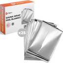 LifePro Sauna Wrap Foil Blanket - Disposable Non-Toxic Thermal Blanket Foil Wrap - for Max Body Heat Retention, for Use with Far Infrared Sauna Blanket Therapy - 63" x 82.5"