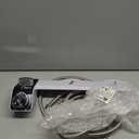 Self Cleaning Dual Nozzle (Frontal and Rear Wash) Fresh Water Bidet Toilet Seat Attachment with Independent Adjustable Water Pressure (Classic Black/Silver)