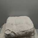 HIGOGOGO Rocking Chair Cushion with Corduroy Cover (Without Chair), 46 x 18 Inch Supportive Cushion, Overstuffed Chair Cushion,Beige