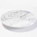 12'' Marble Lazy Susan for Countertop Kitchen Turntable Storage Turner countertop Organizer Convenient Serving Rotation Spinning Tabletop Organizer Swiveling Serving Tray Revolving Platter
