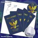 110 Pcs Blank Passport Notebook Fake Passport Books for Kids Travel Journal 4 x 5.5Inch Blank Passport Notebook World Travel Pretend Activity Classroom School Projects Theme Party Favors