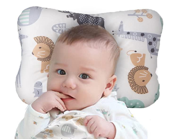 Soft Hypoallergenic Head & Neck Support Organic Cotton Cover Machine Washable (Animal World)