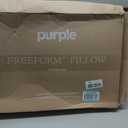Purple Freeform Pillow - Standard Size, Customizable Support with GelFlex Grid & MicroFlex Moon Foam - Pressure Relief, Cooling, Extra Filling & Adjustable Height