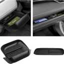 Autorder 2PCS Center Console Organizer for 2019-2025 Toyota RAV4 Accessories ABS Driver Drawer Storage Box Silicone Glove Box Organizer Center Console Insert Tray with Anti-Slip Surface