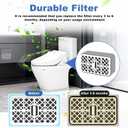 4 Pack Deodorizer Filter Cartridges Compatible with TOTO Washlet THU6474-01 THU6072 S500E S550E K300 C2 C5 SW3074 SW3054T40 SW3056T40, Bathroom Toilet Deodorizing Carbon air Filter