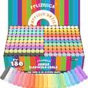 180PCS Sidewalk Chalks Set in 20 Colors, Non-Toxic, Washable Jumbo Outdoor Chalk for Kids, Pavement Chalk