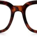 Madison Avenue Oversized Blue Light Blocking Glasses for Women Fashion Blue Light Blockers Anti Eyestrain & UV Protection Computer Eyeglasses (Dark Tortoiseshell)