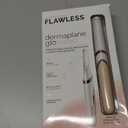 Finishing Touch Flawless Dermaplane Glo Sonic Lighted Facial Exfoliator, Electric Vibrating Dermaplane Razor for Dermaplaning, Facial Hair Removal, 6 Replacement Heads (1 Count (Pack of 1))