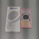 CENHUFO Magnetic Privacy for iPhone 16 Case [Compatible with Magsafe] Full Body Phone Case Built-in 9H Tempered Glass Privacy Screen Protector and Camera Lens Cover, Shockproof Bumper Clear - Pink