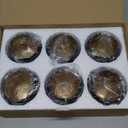 SHMILMH Ramadan Table Decor, Ramadan Mubarak Decoration, Glass Votive Tealight Candle Holders, Eid Decorations for Home Gift (Black)