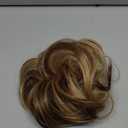 Large Messy Bun Hair Pieces for Women Wavy Curly Fake Hair Bun Extensions Ponytail Hairpieces for Updo Natural Synthetic Claw Clip Bun Hair Accessories Light Brown mix Blonde
