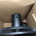 Comfort Zone Oscillating Table Fan with Adjustable Tilt, Convenient Push Button Controls, Quiet, 12 inch, 3 Speed, Desk Fan, Airflow 7.25 ft/sec, Ideal for Home, Bedroom, Dorm & Office, CZ121BK