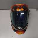 MDOLDES Large Angle True Color Solar Automatic dimming Welding Helmet, 4 arc sensors with Wide Shading Range of 4/5/9-13, Welding mask Suitable for TIG MIG ARC Welding mas (flame)