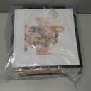 Giftgarden Black 12x12 Picture Frame Set of 7, Matted to 8x8 Photo with Mat, Multi Square Gallery Wall Frames for Hanging or Tabletop Display