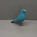 Mid Century Modern Bird Figurines - Decorative Sculptures for Living Room, Shelf, Mantle, TV Stand, Tabletop, Nightstand, Office, Kitchen - Unique Home Decor & Gifts for Bird Lovers (Blue)