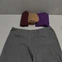 Molasus Womens Cotton Boxer Shorts Underwear Anti Chafing Bike Shorts (Large, Charcoal/Purple/Brown/Mud Yellow)