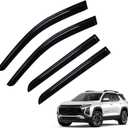 FIILINES Rain Guards for Chevrolet Chevy Equinox 2025 2026, Tape-On Side Window Deflectors Visors for Equinox, 4PCS, Black (Not for EV)