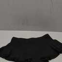 Dxyufazhe Women's Sexy Low Rise Stretch Ruffled Leopard Print Short Pants Summer Cute Mini Shorts Party Clubwear (Black), S