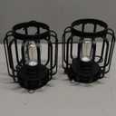 Solar Hanging Lanterns Outdoor: 2 Pack Metal Solar Hanging Lights with Hook, Bright - Warm Waterproof LED Lanterns for Outside, Classic Decorative Solar-Powered Light for Yard Garden Patio Porch Decor