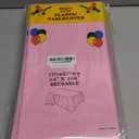 10 Pcs Plastic Tablecloth, 54 * 108 Inch Disposable Tablecloths for Rectangle Tables, Pink Table Cover for Christmas Party, Birthday Party, Wedding Decorations