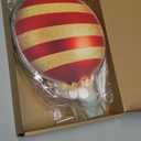 Chunful 9 Inch 10 Pcs Large Christmas Tree Picks Ornaments Red Green White Christmas Ball Shaped Decoration Cute Xmas Ball Tree Topper for Xmas Vase Fillers Wreath Crafts Decor