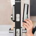 Veise VE06-L Smart Locks with 2 Lever Handle Set, App Control, Keyless Entry Deadbolt for Front Door, Electronic Digital Touchscreen Keypad, Auto Lock, Waterproof, Easy Installation, Satin Nickel