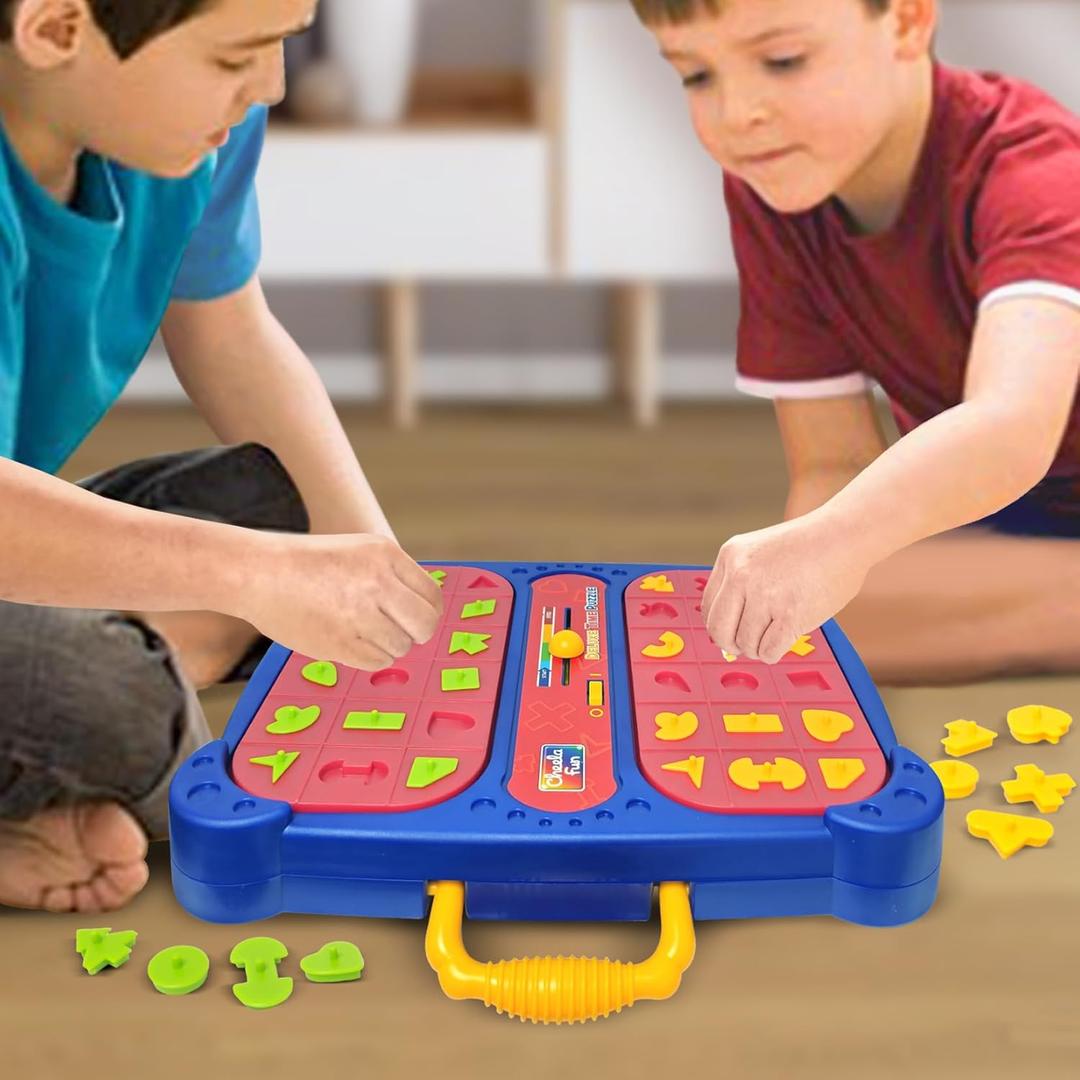 Shape Pop Up Board Game - Interactive Puzzle Game for 2 Player Kids Ages 3-8+ | Educational Classic Board Game for Family Boys & Girls and Friends