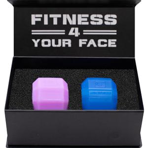 Jawzrsize Jaw Exerciser for Women - Double Chin Reducer, Facial Toner, Neck Exerciser for Younger and Healthier Look Helps Reduce Stress and Cravings Jawline Trainer (Ladies Kit)